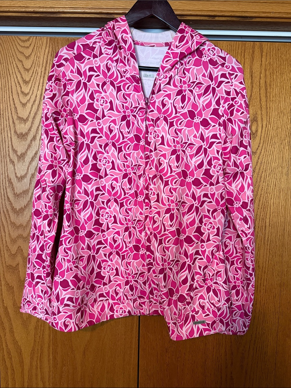 Pink Floral Zip Hoodie - Merrell Brand